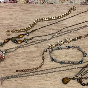 Elegant Gold and Silver Jewelry Set